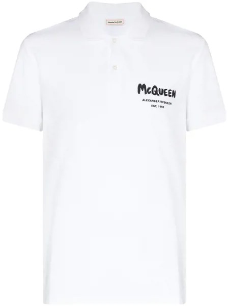 Alexander McQueen рубашка поло с логотипом