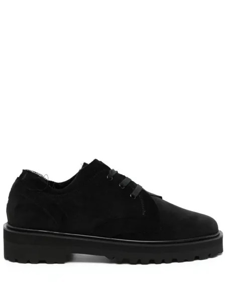 Yohji Yamamoto туфли 3-Hole Plain на шнуровке, черный