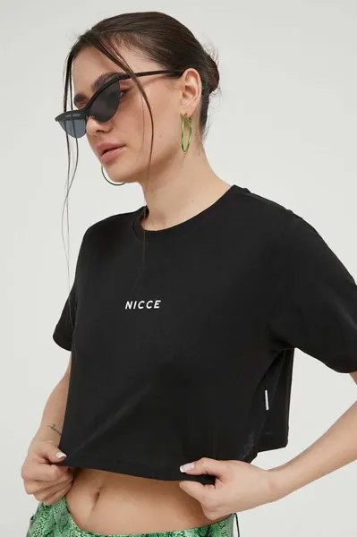 Хлопковая футболка Nicce, черный