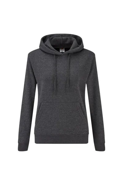 Толстовка с капюшоном Lady Fit / Толстовка с капюшоном Fruit of the Loom, серый