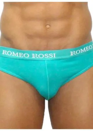 Romeo Rossi Трусы брифы с низкой посадкой, размер M, green/turquoise