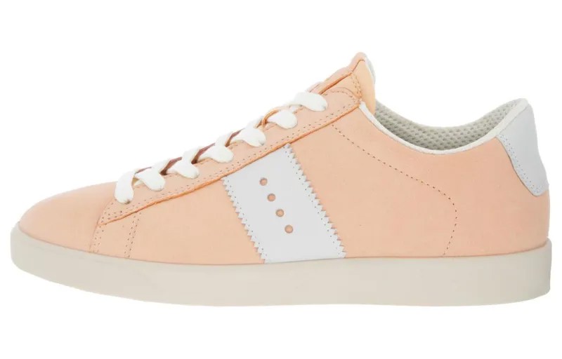 Кроссовки ecco Skateboarding Shoes Women's Low-top Peach Nectar, цвет Peach nectar