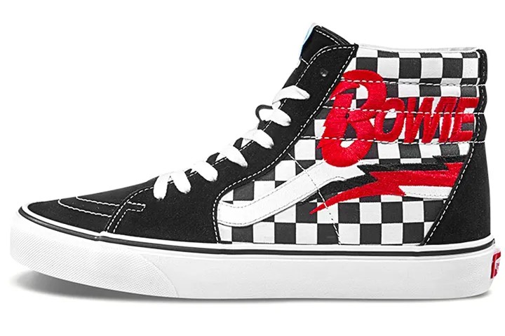 Туфли для скейтбординга унисекс Vans SK8 HI Черный/Белый/Красный