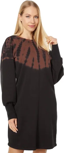 Платье-толстовка Hatley, цвет Caviar Storm Tie-Dye