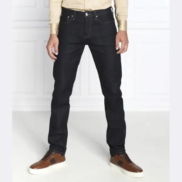 Джинсы узкого кроя j75 Emporio Armani, синий