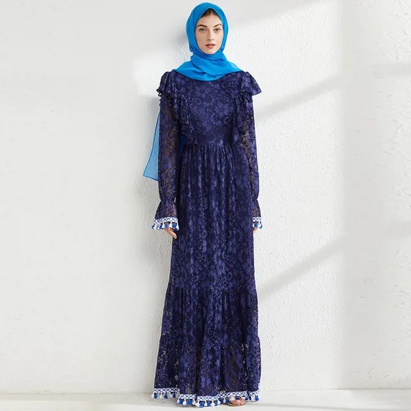 Ид аль-Фир мусульманское пакистанское высококачественное вечернее платье с кисточками модная Арабская мусульманская одежда элегантный св...