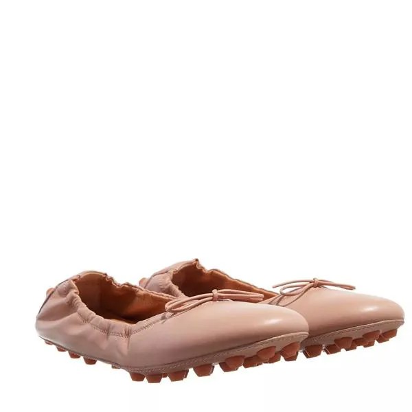 Лоферы ballerinas bubble in leather Tod'S, розовый