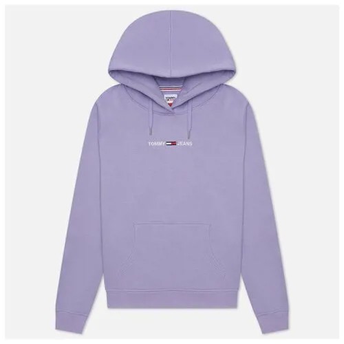 Женская толстовка Tommy Jeans Linear Logo Hoodie фиолетовый , Размер L