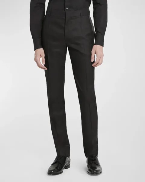 Мужские брюки-смокинг с сигаретами Alexander McQueen, цвет Black