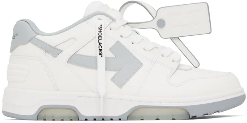 Белые кроссовки Out Office Off-White, цвет White/Grey