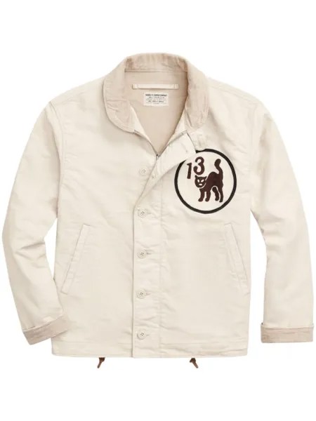 Ralph Lauren бомбер с вышивкой, нейтральный цвет