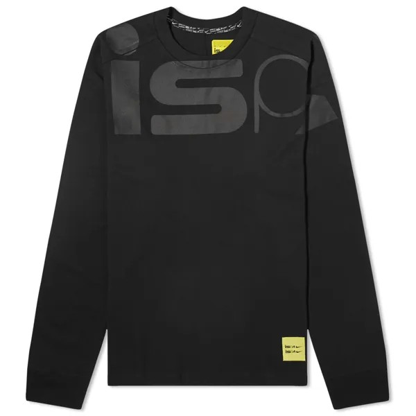 Лонгслив Nike Ispa Long Sleeve T-Shirt, цвет Black & Black