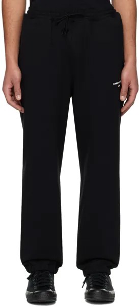 Черные спортивные штаны с принтом Comme Des Garcons