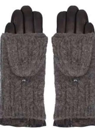 Перчатки-трансформеры: съемные манжетки превращают перчатки в теплые варежки. Материал изделия - натуральная кожа и шерсть.