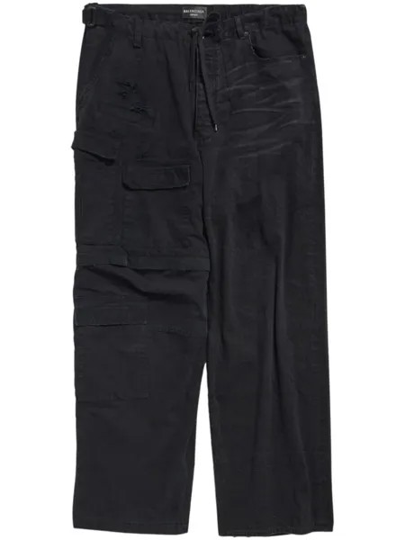 Balenciaga широкие брюки Hybrid, черный