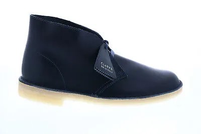 Ботинки Clarks Desert Boot 26162400 Мужские синие кожаные ботинки Chukkas на шнуровке