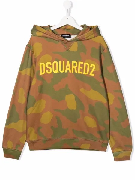 Dsquared2 Kids камуфляжное худи с логотипом