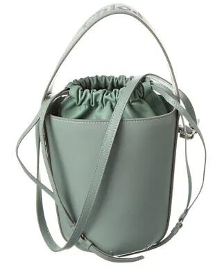 Кожаная сумка-мешок Chloé Sense Женская, зеленая