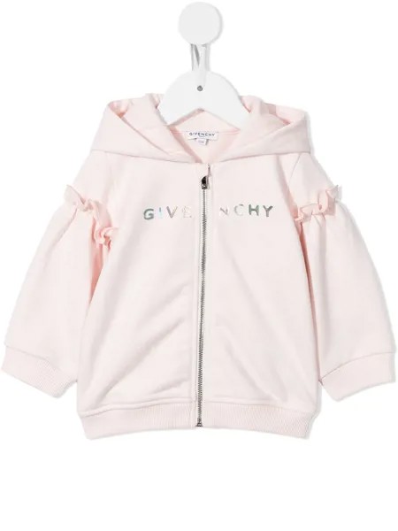 Givenchy Kids худи на молнии с логотипом