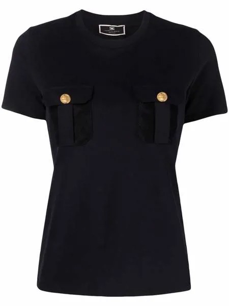 Elisabetta Franchi pocket-detail cotton T-shirt