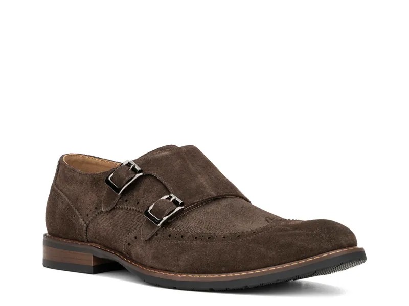 Винтажные слипоны Foundry Co Cooper Monk с ремешком Vintage Foundry Co, темно-коричневый