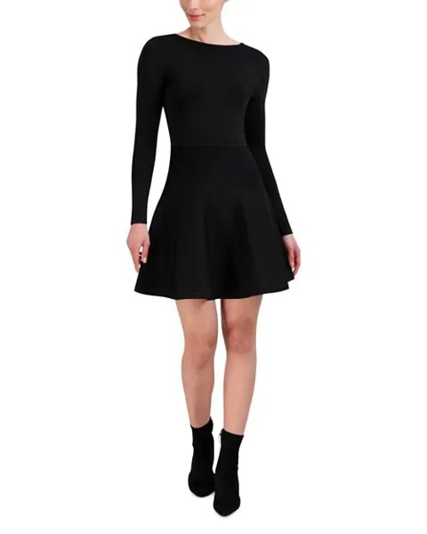 Платье-свитер приталенного кроя BCBGMAXAZRIA, цвет Black