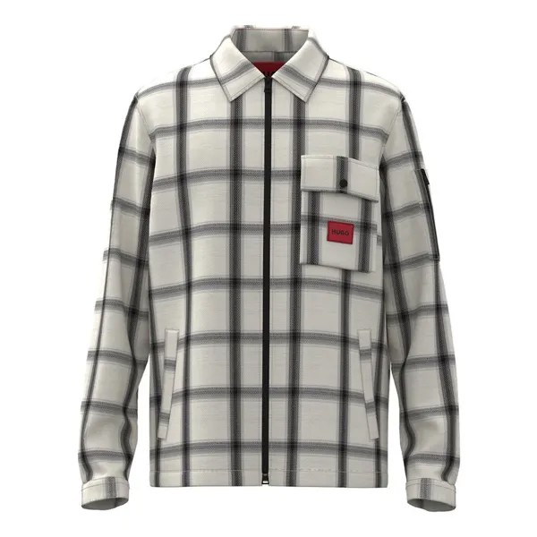Куртка HUGO Emmond overshirt, разноцветный