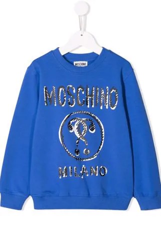 Moschino Kids свитер с принтом