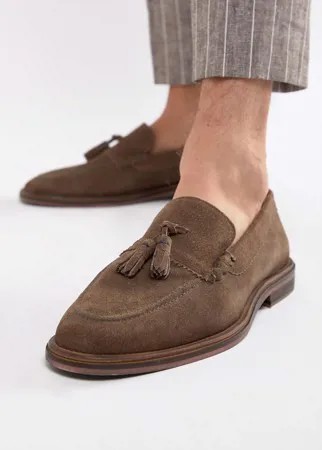 Замшевые лоферы WALK London West-Neutral