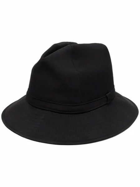 Yohji Yamamoto wide-brim wool hat