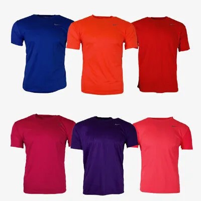 Мужская футболка Nike Challenger Dri-Fit с коротким рукавом, спортивная рубашка с круглым вырезом для тренировок