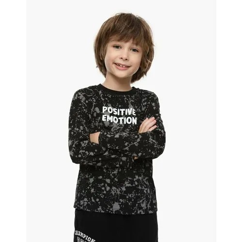 Лонгслив Gloria Jeans, размер 5-6л/116 (30), черный