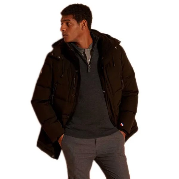 Свитер Superdry Merino Henley, серый