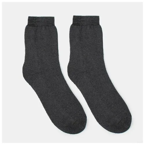 Мужские носки СИБИРЬ, 1 пара, классические, махровые, размер 27, черный