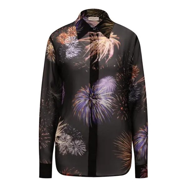 Шелковая рубашка Dries Van Noten
