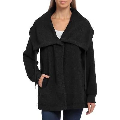 Bagatelle Womens Faux Sherpa Walker Пальто с запахом для холодной погоды Верхняя одежда BHFO 3947