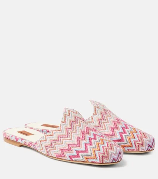 Зигзагообразные мюли Missoni, розовый