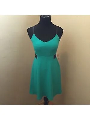 RACHEL RACHEL ROY Женское зеленое вечернее платье-футляр без рукавов длиной выше колена 2
