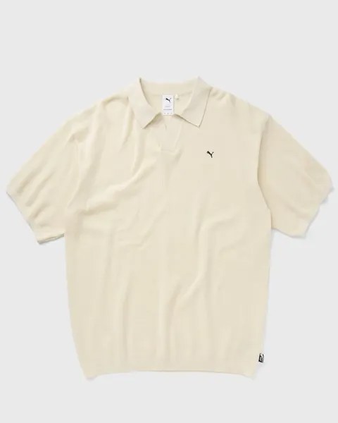 Поло Puma Basketball Nostalgia Knitted Polo, цвет alpine snow
