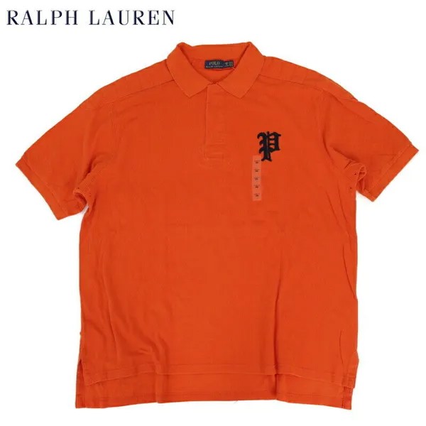 Polo Ralph Lauren Big - Tall Однотонная рубашка-поло с короткими рукавами и буквой P — Оранжевый —