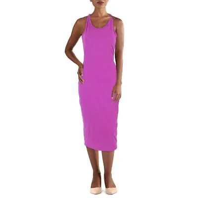 Женское фиолетовое атласное платье-комбинация миди T by Alexander Wang S BHFO 7767