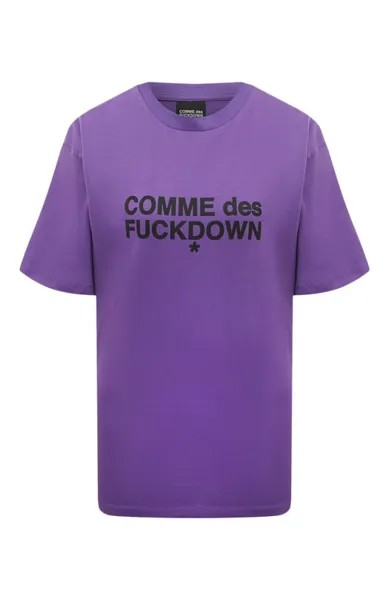 Хлопковая футболка Comme des Fuckdown