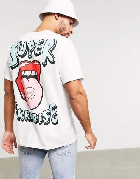Футболка в стиле oversized New Love Club-Белый