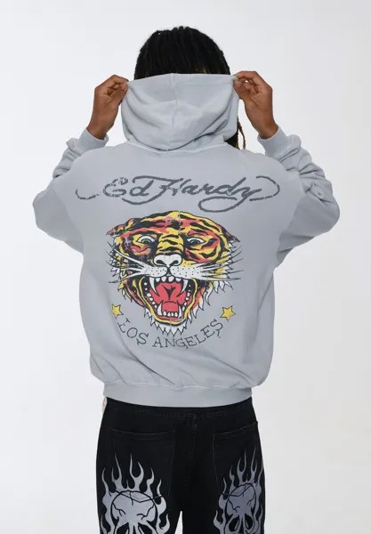 Толстовка Melrose Tiger Ed Hardy, цвет grey