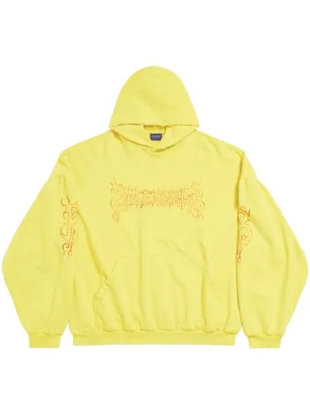 Balenciaga худи Darkwave Round, желтый