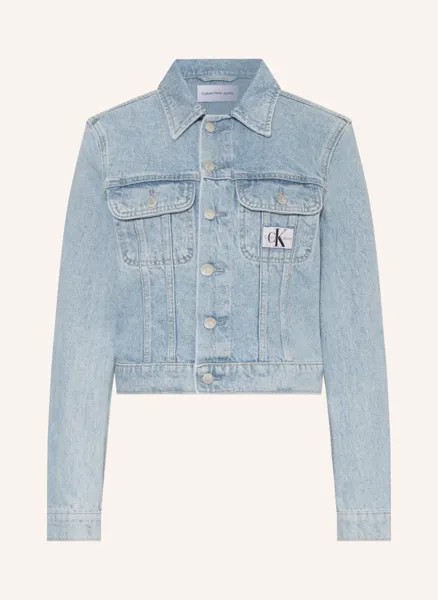 Укороченная джинсовая куртка Calvin Klein Jeans, синий