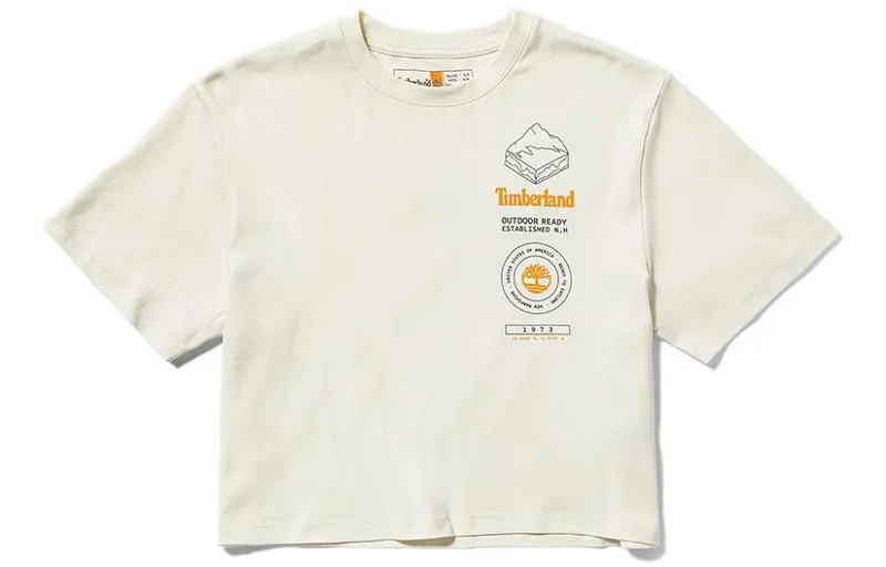 Укороченный топ женский винтажный белый Timberland