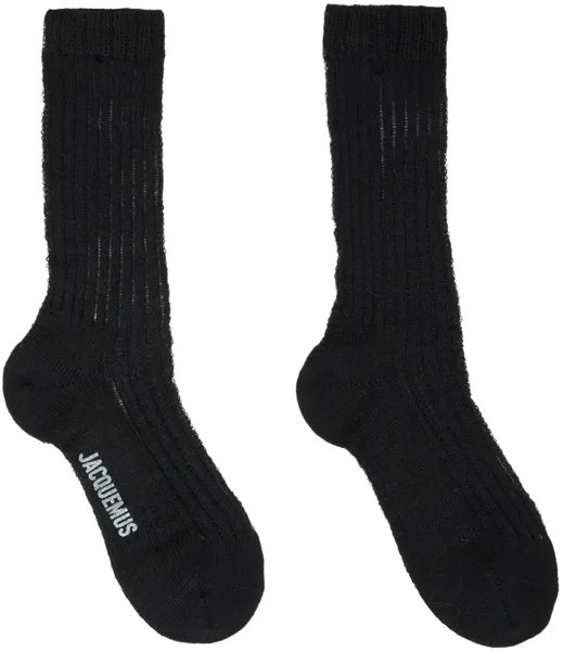 Черные носки Le Raphia 'Les Chaussettes Duna' Jacquemus