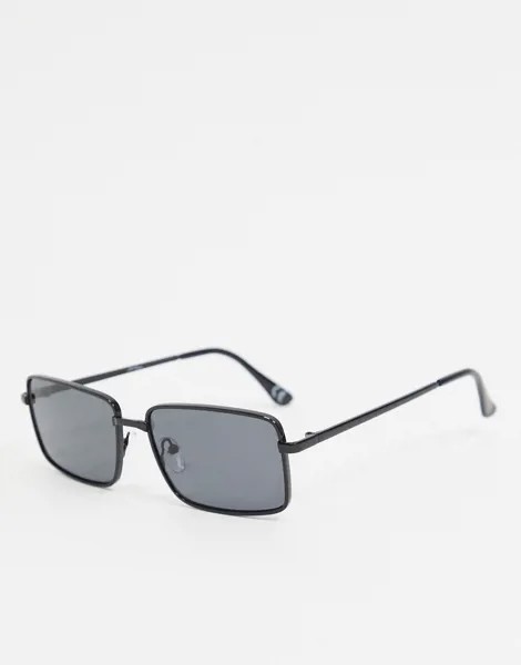 Квадратные солнцезащитные очки в черной оправе Jeepers Peepers-Черный цвет
