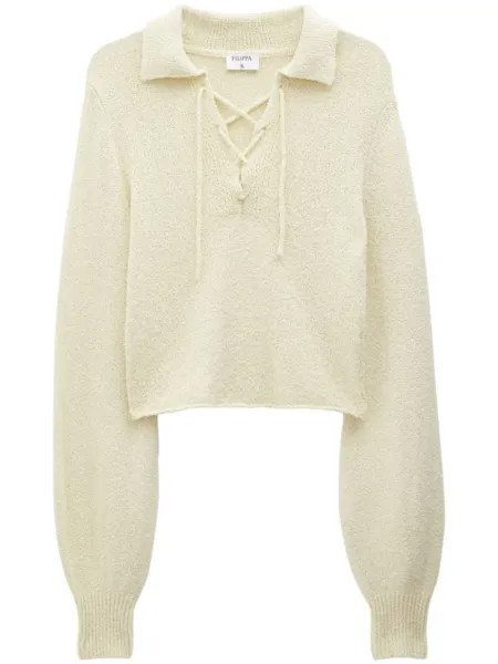 Filippa K джемпер с отложным воротником, нейтральный цвет